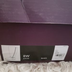 lane bryant  dark blue long boots